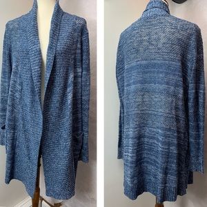 Jack by BB Dakota long knit blue cardigan sweater M